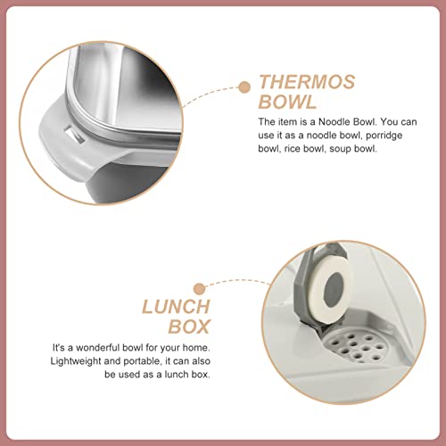 CALLARON Lancheira Térmica Bento Recipiente De Almoço De Aço Inoxidável Tigela De Macarrão Caixa De
