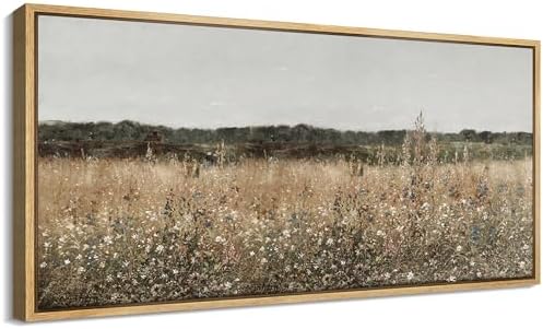 MUDECOR Extra Large Framed Canvas Print Wall Art Misty Morning Me...