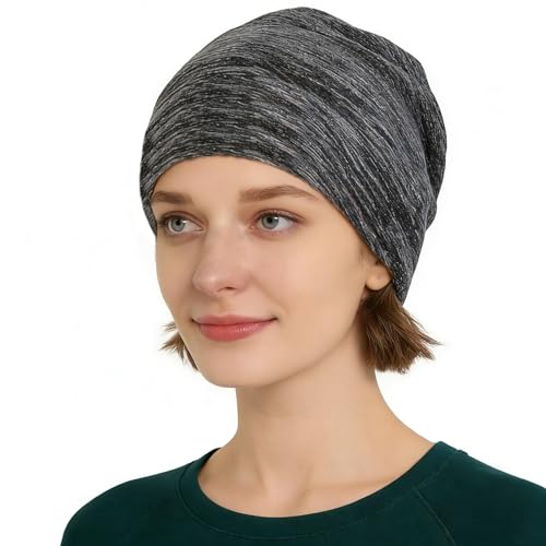 Amradield EMF Protection Hat Faraday Beanie Silver Fiber 5G WiFi RF Radiation Shielding Cap EMF Protection Knit Skull Hat for Men Women Blocking Signal of 5G WiFi Bluetooth GPS Shielding RF Radiation