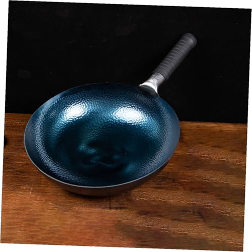 Wok de hierro forjado tradicional con mango Hemobllo miniatura 7