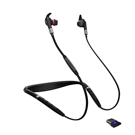 Jabra Evolve 75e MS Teams Bluetooth Wireless In-Ear Earphones with Mic - Noise-Canceling