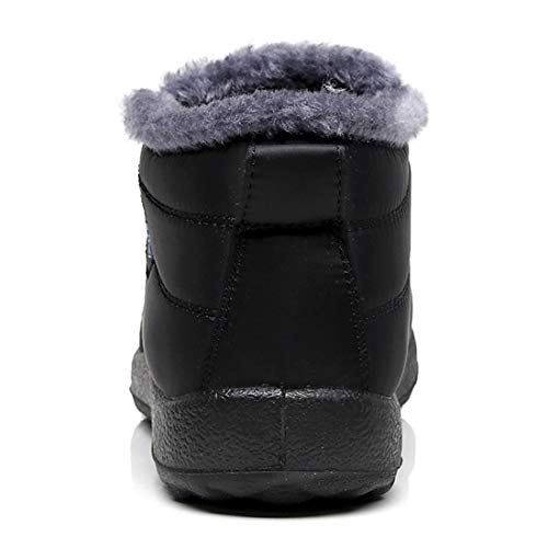 Ymombest Women Men Lightweight Snow Boots Winter Anti-Slip Ankle Booties Waterproof Slip On Warm Fur Lined Sneaker thumb #3