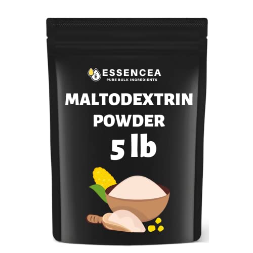 Essencea Maltodextrin Powder 5lb Pure Bulk Ingredients | Carbohydrate Powder - Intra Workout Supplement - Carb Powder Supplement - Workout Powder Bulk Bag (80 Ounces)…