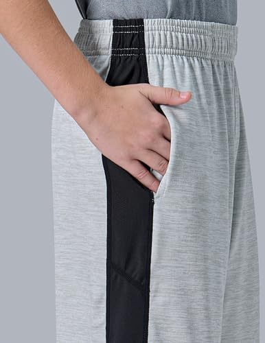 Image of Liberty Imports 5 Pack Big Boys Youth Athletic Mesh Basketball Shorts with Pockets Quick Dry Activewear