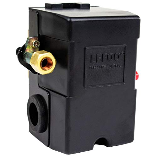 Pressure Switch for Air Compressor 95-125 psi Single Port HEAVY DUTY 26A Replaces HUBBELL FURNAS SQUARE D SIEMENS SEARS DEWALT CRAFTSMAN BLACK MAX JENNY BLACK AND DECKER Pressure Switch for Air Compressor 95-125 psi Single Port HEAVY DUTY 26A Replaces HUBBELL FURNAS SQUARE D SIEMENS SEARS DEWALT CRAFTSMAN BLACK MAX JENNY BLACK AND DECKER