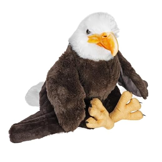 Realistic Bald Eagle Plush Toy for Kids