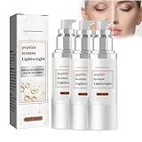 Suero ligero con textura de péptido,Suero ligero antienvejecimiento de la piel con textura peptídica,Esencia de refuerzo de colágeno facial,Mantener suave la piel del rostro (3pcs)