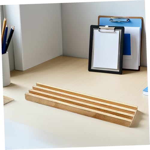 Porta fichas de dominó de madera con base antideslizante miniatura 6