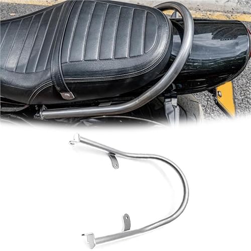 SOYTZBMK Barra de Agarre Trasera para Kawasaki Z900RS 2018-2024 2023 2022 2021 2020 2019 Accesorios para Motocicletas Portaequipajes Trasero Asiento De Pasajero Asidero Barra De Apoyo Soporte(Chrome)