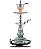 Amy Deluxe Shisha SS15 .03 Baby Tango, schwarz, 55 cm, Edelstahl, Wasserpfeife, Hookah
