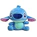JMHomeDecor Peluche Ripiene Simpatici Animali di Peluche Minnie Winnie The Pooh Mickey Mouse Portachiavi Zaino Decorazione Giocattolo per Bambini Regalo-10_Cm_Stich_Blue