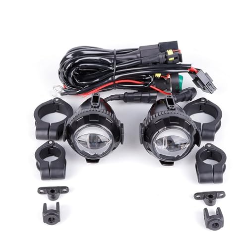 Antibrouillard moto LED 6500K blanc conduite longue portée compatible BMW R1200GS F850GS F750GS LC