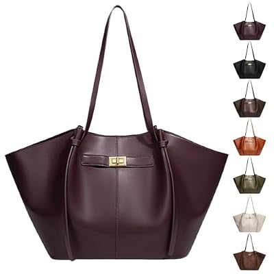 AUNGKWANG Borsa Shopper da Donna, Tote Bag - Borsa Shopper da Donna, Grande, con Passante Rimovibile, per Lavoro, Viaggi, Shopping