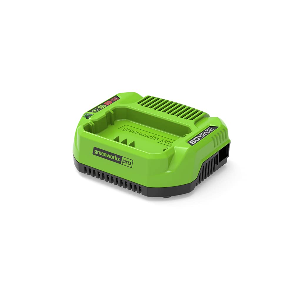 Greenworks cargador de batería G60UC (salida Li-Ion 60V 120W / 2A apto para todas las baterías de la serie Greenworks 60V)