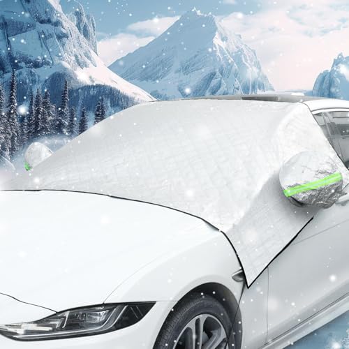 Neuytiky Copertura per Parabrezza Auto,Copertura Antigelo Antighiaccio Invernale,230×147CM,Copri Parabrezza Pieghevole Auto Parabrezza Anteriore,per La Maggior Parte dei Veicoli