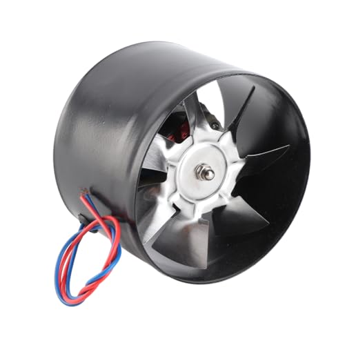 Ventilador de Escape Ventilador Redondo Ventilador de Conductos Redondos de Alta Velocidad Silenciosa Escape de Humo de Humo Ventilador para Cocina (4 pulgadas)