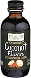Frontier Co-op Coconut Flavor, 2 Ounce Glass Jar, Non Alcoholic, Add Tropical Twist to Baked Treats, Frostings and Smoothies