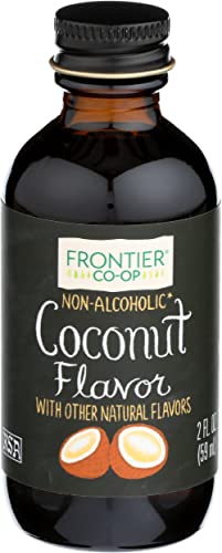 Frontier Co-op Coconut Flavor, 2 Ounce Glass Jar, Non Alcoholic,