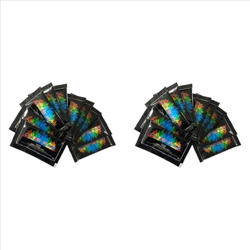 20 x farbwechselnde Feuerpackungen, ungiftiges Pulver für Feuerstellen, Lagerfeuer und Kamine, sichere und lebendige Flammenfarben