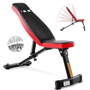 Hantelbank Multifunktion Tranings Fitness Bank klappbar übungsbank verstellbar für Bauch und Bein schrägbank,geprüft und Zertifiziert nach DIN EN 957