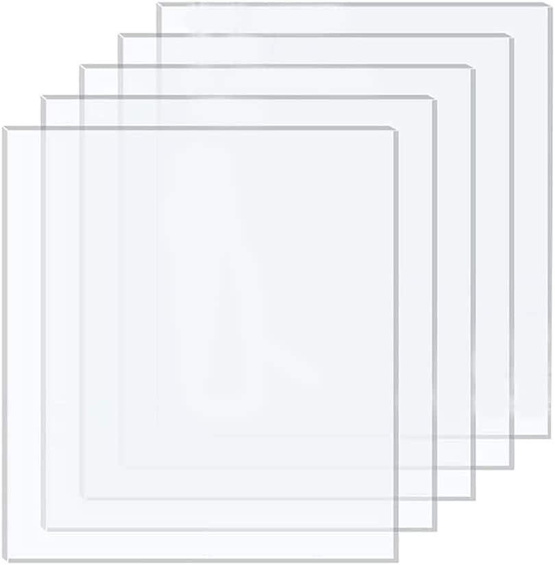 BIGIMALL Acrylic Sheet 1MM Transparent 8"x8" - inches Pack of 4 pcs for Glass Painting High Gloss (1mm, 8x8 - inches, Transparent/Clear) (B0CWXX7CN7) Amazon Price History, Amazon Price Tracker
