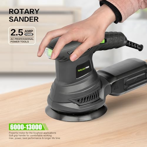 Image of GALAX PRO 2.5A 13000RPM Rotary Electric Orbital Sander with 6 Various Speed