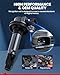 KAX 6-Pack Ignition Coils and Double Iridium Spark Plug Set Compatible with Ford Edge 2011-2014 3.7L, Explorer 2011-2017, F-150, Transit-150/250/350, Flex, Mustang, Lincoln MKS, MKT, MKX, UF553