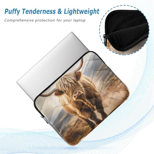 Funda para Portátil Highland Cow 13-14 Pulgadas Resistente Agua miniatura 5