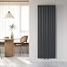 Produktbild Heilmetz Anthrazit Vertikal Heizkörper Design Paneelheizkörper 1800x620mm Flach Einreihig Mittelanschluss Heizung