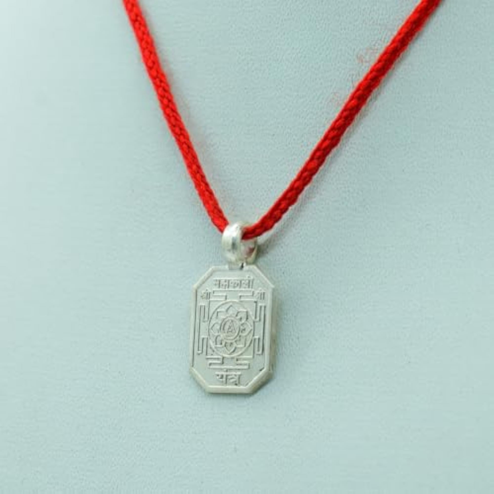 Silver Mahakali Yantra Pendant for Spiritual Protection