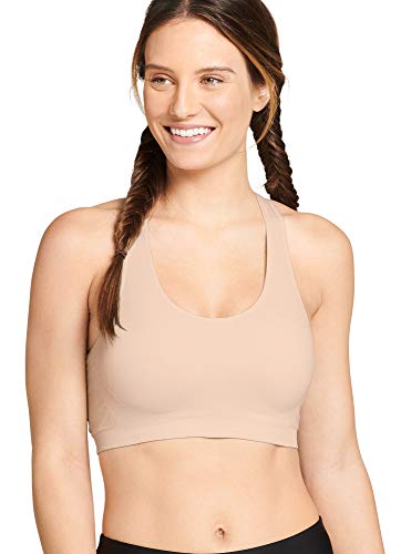 Jockey Women's Bra Mid Impact Removable Cup Seamless Sports Bra2