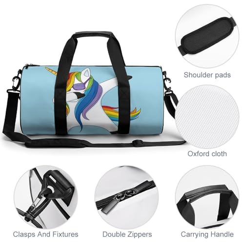 Duffel bag licorne résistant idéal pour gym et randonnée
