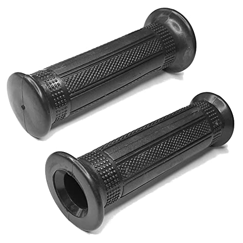 cyclingcolors Empuñaduras universale Manillar Moto 22mm (7/8") 24mm (1") puños Caucho Antideslizante Scooter ciclomotor (Negro)
