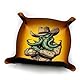 Würfeltablett für Brettspiele und RPG - Cowboy-Cthulhu 22 x 22 cm