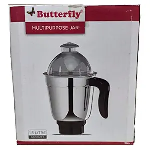 Butterfly MGA Multipurpose Blender Jar -1.5L (Black) Stainless Steel, 50 kilowatts