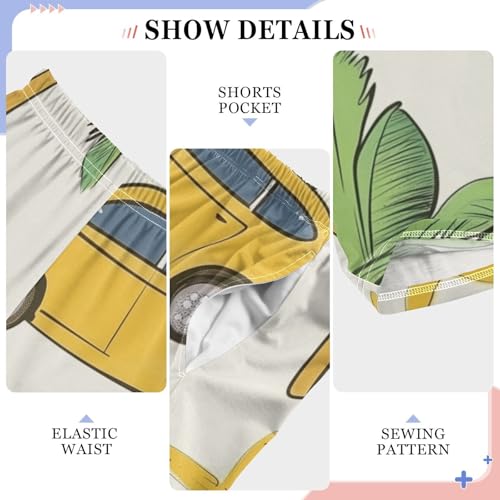 ZZXXB Tropical Frog Trees Boys Long Pants Soft Trousers Elastic Waist Kids Lounge Bottoms with Pockets S-XL4