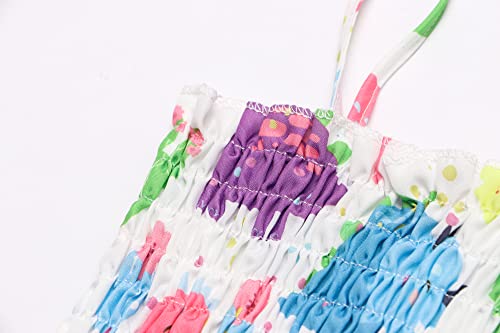 Toddler Baby Girl Summer Outfit Sunflower Dino Dresses Butterfly Princess Sundress Age 1-6 Years4