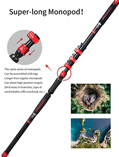 Ifootage Monopod Cobra 2 Strike A150S, 59" Telescopic Camera Monopod With Dual Direction Quick Adjustable, Compatible With Dslr Cameras And Camcorders #TOP6