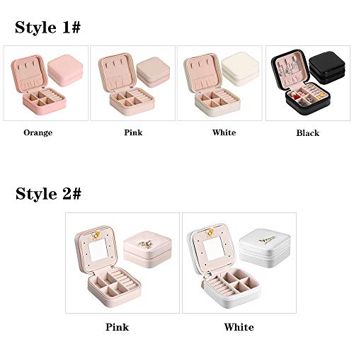 yeacher Caixa de Joias de Viagem Pequena Portátil Organizador Estojo de Armazenamento para Anéis Bri