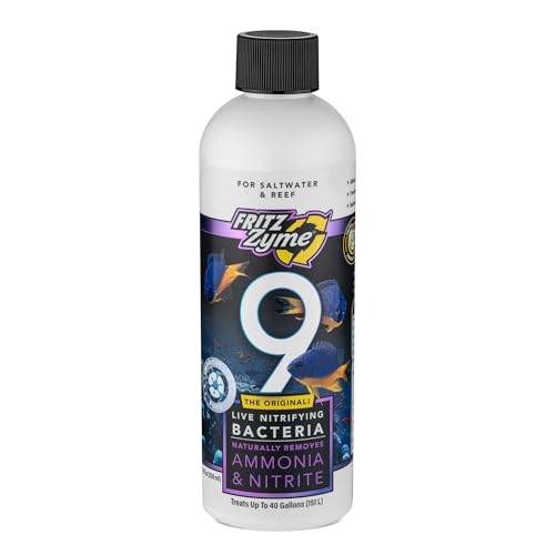 Image of Fritz Aquatics FritzZyme 9 Live Nitrifying Bacteria Naturally Removes Amonia & Nitrite for Saltwater Fish (8-Ounce)