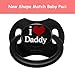 LittleForBig Bigshield Gen-II Adult Sized Printed Pacifier I Love Daddy Pattern Black
