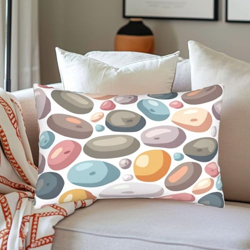 Housses de coussin art moderne 50x80 cm design géométrique raffiné zt333