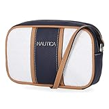 Nautica Candid Camera Adjustable Crossbody, Bandolera Mujer, Blanco (Tejido), Talla única