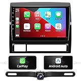 SizxNanv for Tacoma Android 10 Touch Screen Compatible with Carplay Android Auto,Car Radio Stereo Bluetooth Navigation Media Player GPS WiFi FM/AM Mp5 Rear Camera for Tacoma 2005-2015 Double Din