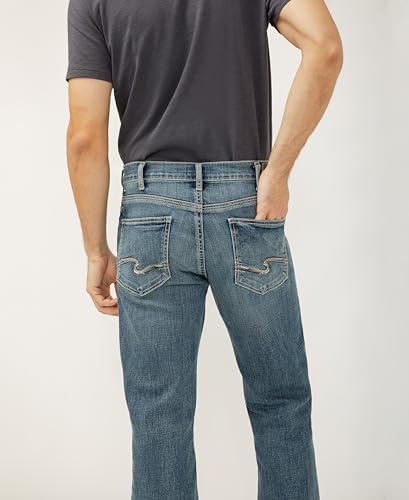 Image of Silver Jeans Co. Men's Zac Relaxed Fit Straight Leg Jean - Legacy