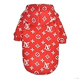 Net Red Ropa para Perros Vestido de Primavera y Verano Teddy Sheena Rey Than Bear Ropa para Perros pequeños y Gatos Tarjeta de Marea Corta para Mascotas en inglés