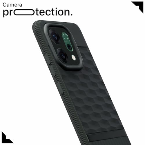 Image of amazon basics Shockproof Case for Oppo Reno14 Pro 5G | Full Camera Protection | TPU Flexible Back Cover for Oppo Reno14 Pro 5G (Military Green)