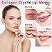 Yihurlm 60 PCS Lip Mask,Collagen Crystal Lip Mask,Lip Mask Sheet,Lip Masks for Dry Lips,Lip Gel Masks,Pink Lip Care Pads,Anti Aging & Anti Chapped Lip Patches,Remove Dead Skin,Plump Your Lips