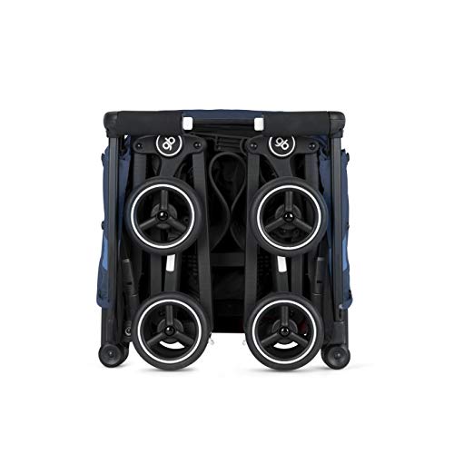 Gb Pockit+ All-Terrain, Ultra Compact Lightweight Travel Stroller With Canopy And Reclining Seat In Night Blue, 10.6 Pounds #TOP3