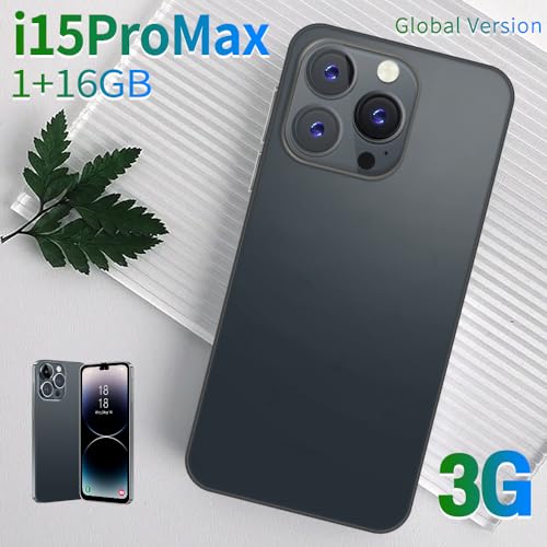 RiZnbL Cheap Mobile Phones, 6.6 Inch HD Screen, Android OS, Dual SIM Cheap Smartphones, Quad Core 16GB【Expandable up to 128GB】, 8MP Dual Camera, Face ID/GPS 3G Phones (i15Pro MAX-Black) RiZnbL Cheap Mobile Phones, 6.6 Inch HD Screen, Android OS, Dual SIM Cheap Smartphones, Quad Core 16GB【Expandable up to 128GB】, 8MP Dual Camera, Face ID/GPS 3G Phones (i15Pro MAX-Black)